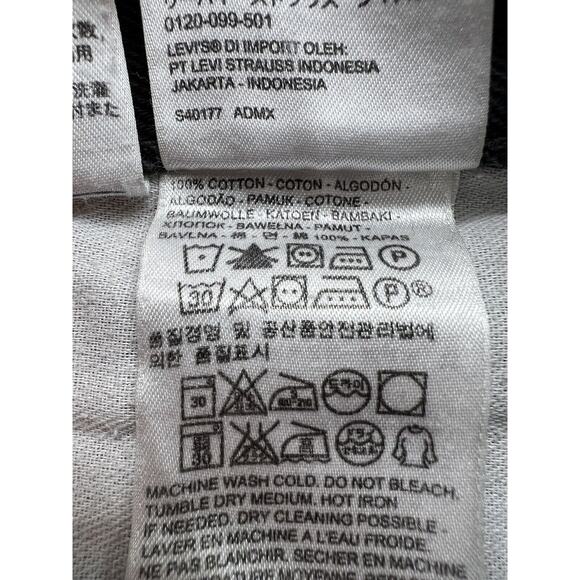 Levi's 505 Straight Relaxed Leg Jeans Men's 34X30 Black Faded Distressed‎ - Picture 6 of 7